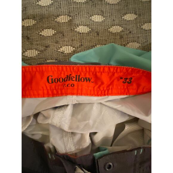 Mens Goodfellow and Co. Swim Bathing Trunks, 33 waist, Hawaiian Floral Aqua Gray - Picture 13 of 14